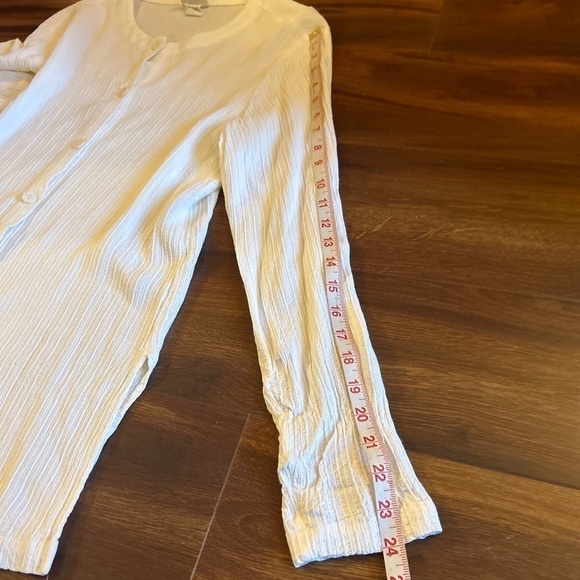 EILEEN FISHER Long Sleeve Tunic Blouse size Medium - Picture 8 of 9